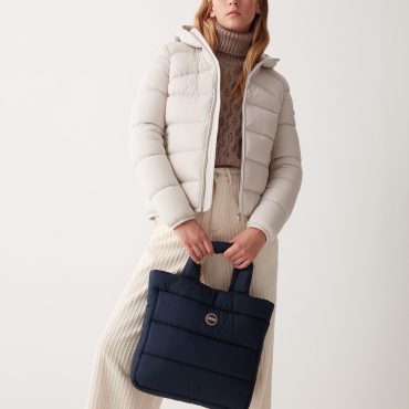 Quilted and padded shopper bag