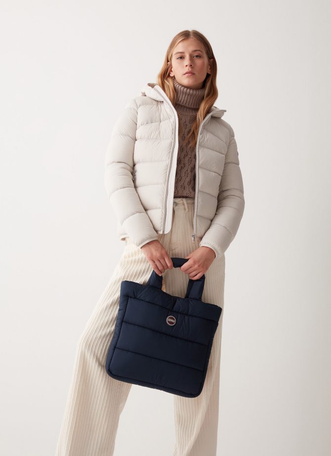 Quilted and padded shopper bag