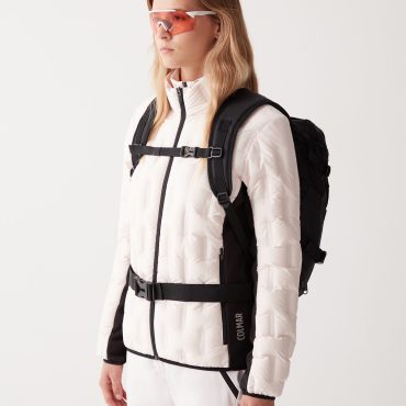 Unisex backpack in resin-coated canvas