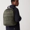 Unisex padded backpack in opaque fabric