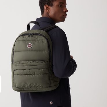 Unisex padded backpack in opaque fabric