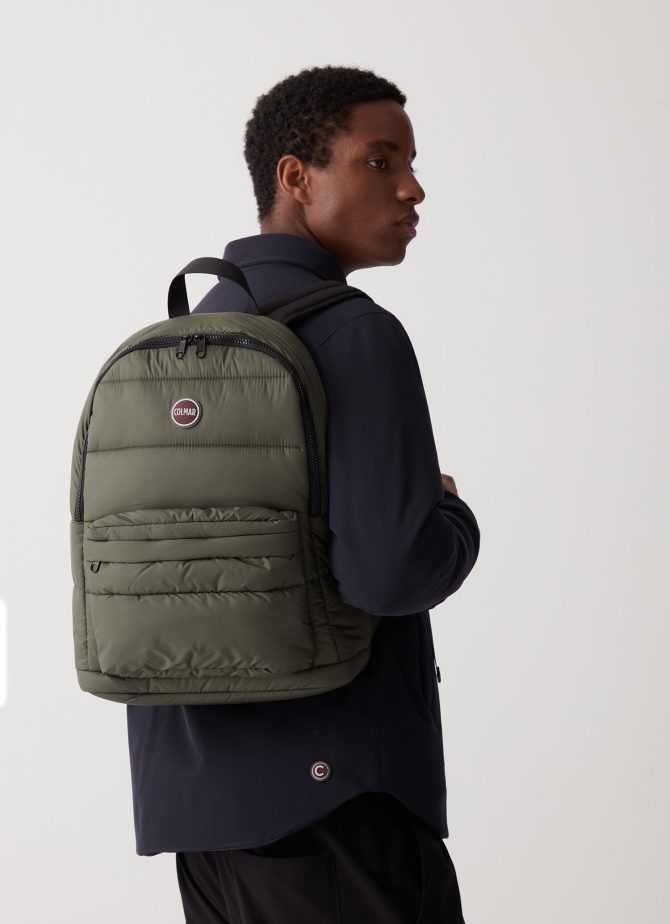 Unisex padded backpack in opaque fabric