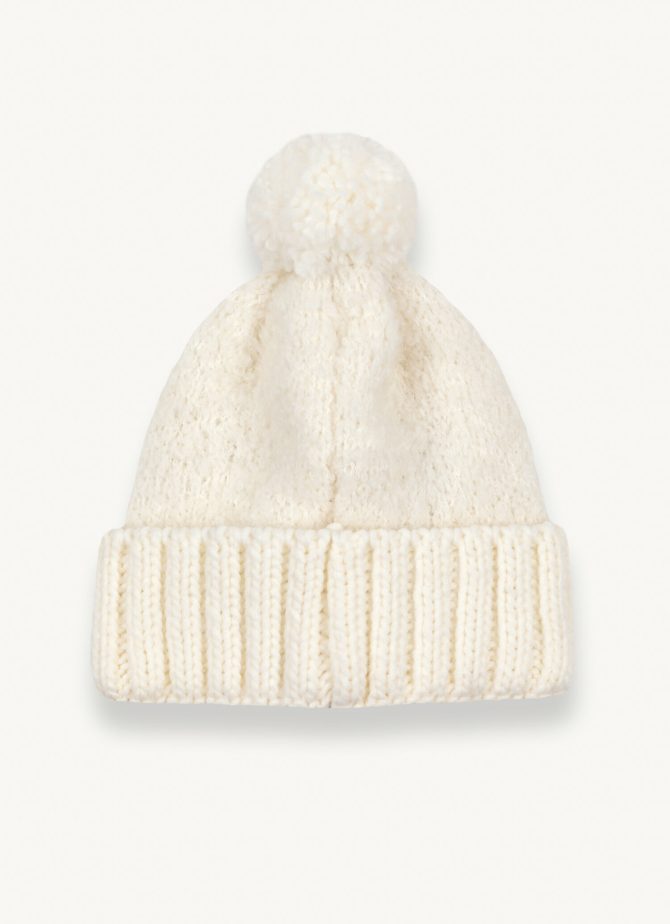 Unisex bouclé cap with pompon - Image 4