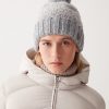 Unisex bouclé cap with pompon