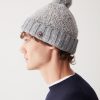 Unisex bouclé cap with pompon - Image 2