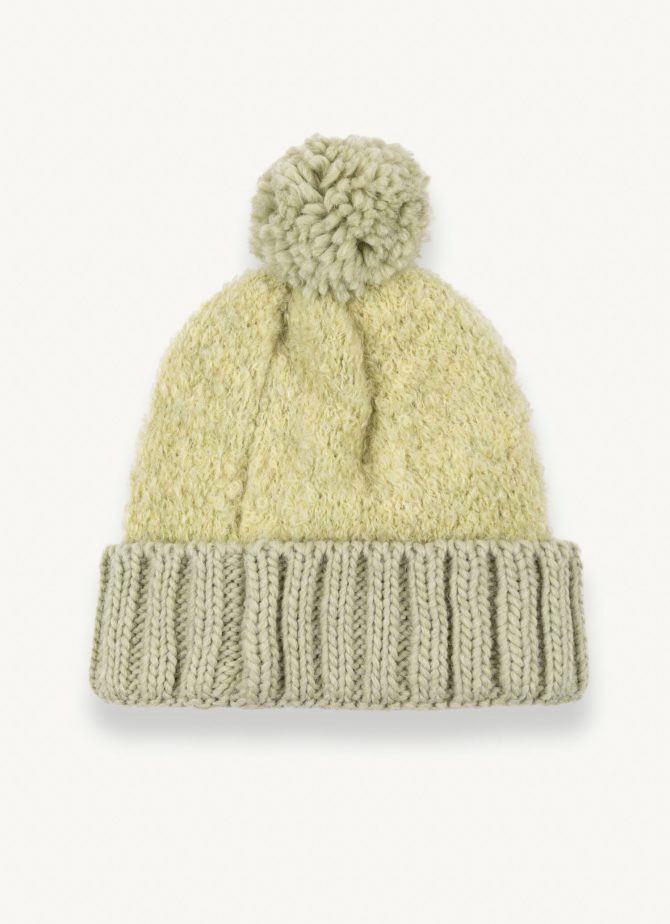 Unisex bouclé cap with pompon - Image 4