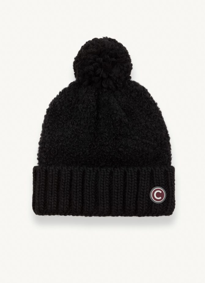 Unisex bouclé cap with pompon - Image 3