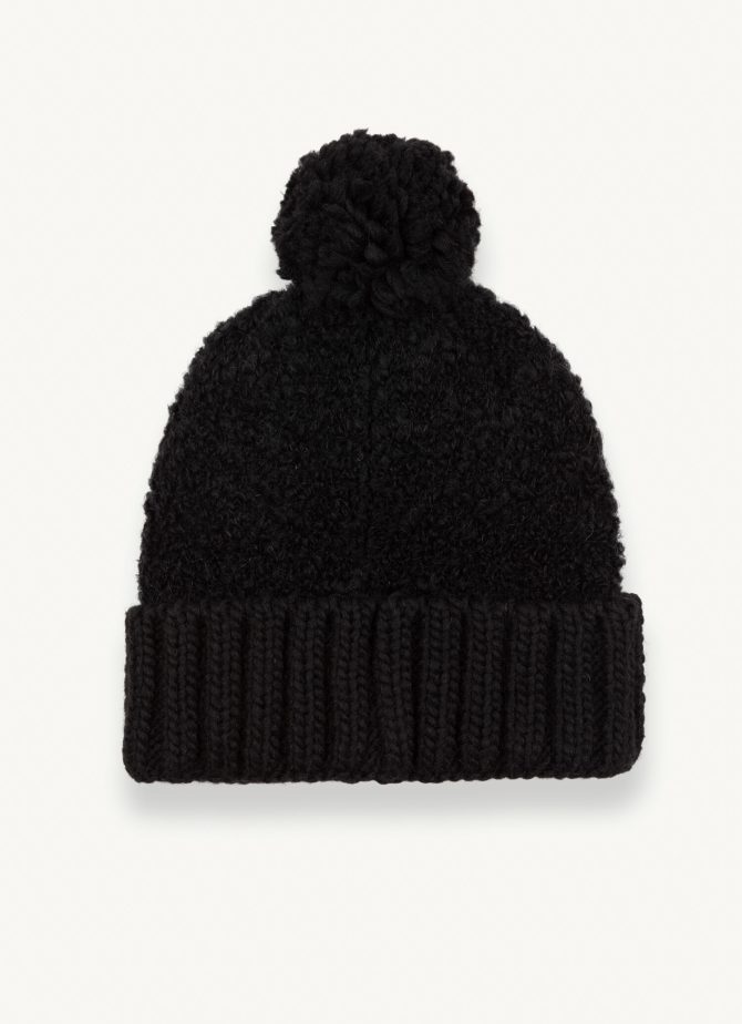 Unisex bouclé cap with pompon - Image 4