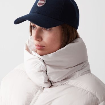 Unisex wool-blend baseball cap with visor