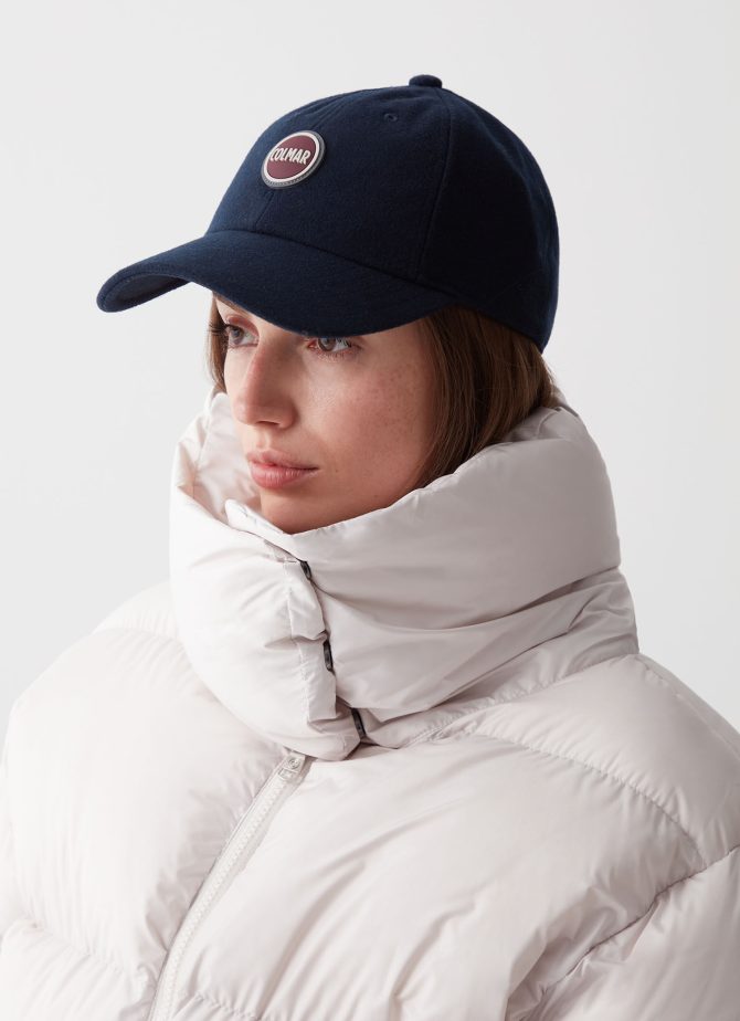 Unisex wool-blend baseball cap with visor