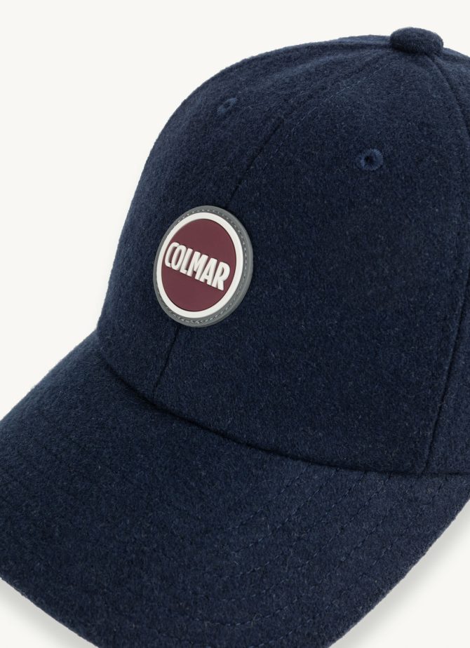 Unisex wool-blend baseball cap with visor - Image 5