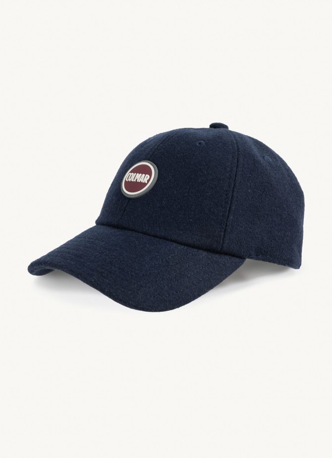 Unisex wool-blend baseball cap with visor - Image 3