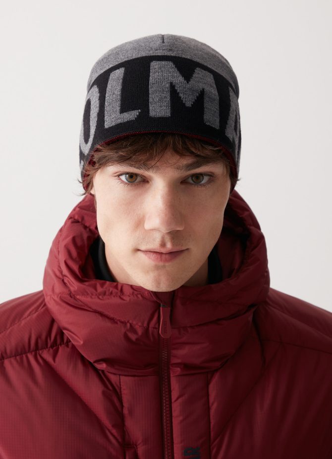 Reversible hat with jacquard maxi-logo - Image 2