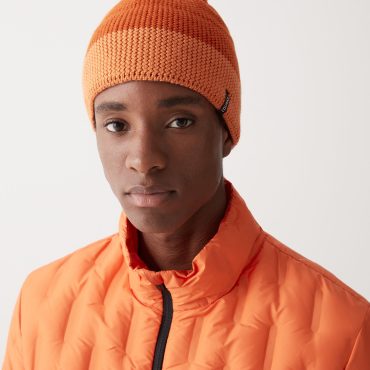 Two-tone wool-blend hat