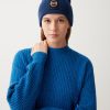 Oversized unisex stockinette-stitch hat