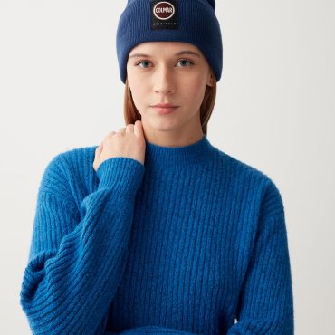 Oversized unisex stockinette-stitch hat
