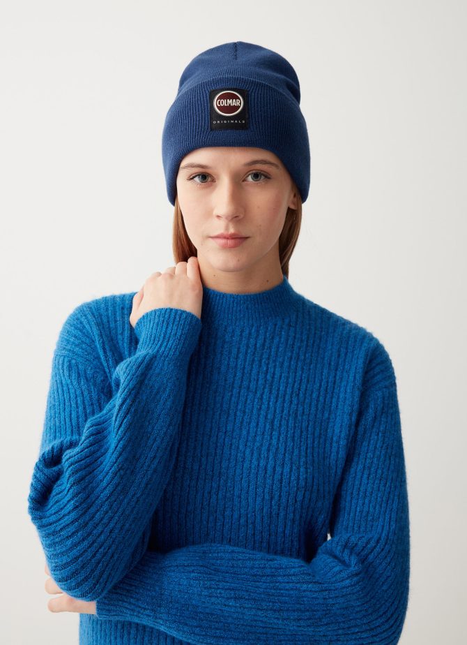 Oversized unisex stockinette-stitch hat