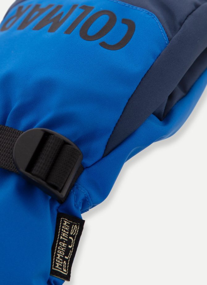 Two-tone stretch fabric ski gloves - Image 2