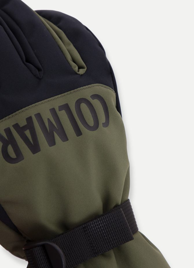 Two-tone stretch fabric ski gloves - Image 3