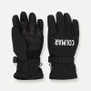 Two-tone stretch fabric ski gloves
