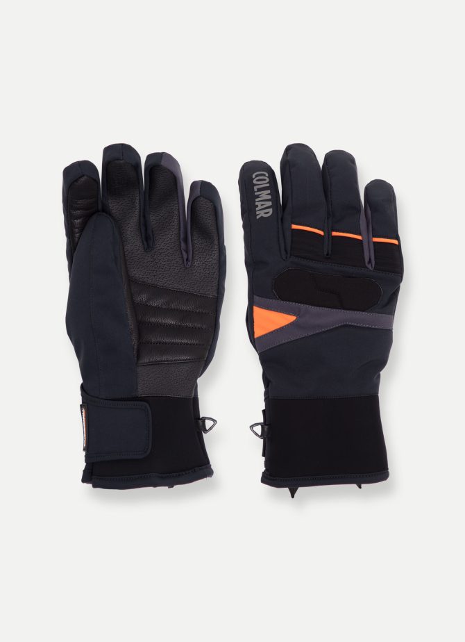 Stretch fabric and technical leather ski gloves - Image 2
