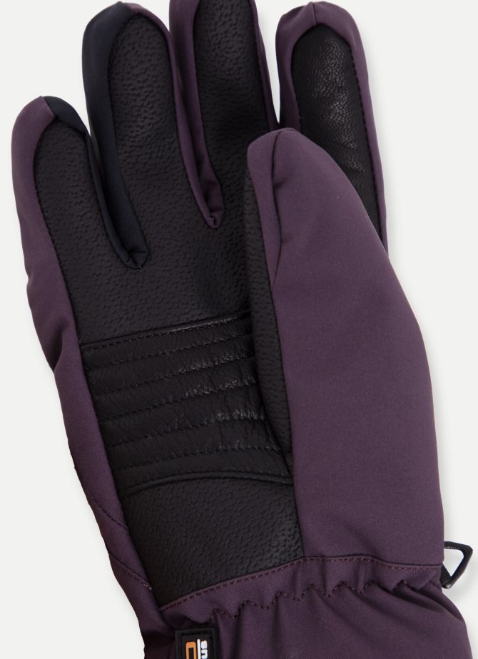 Stretch fabric and technical leather ski gloves - Image 4