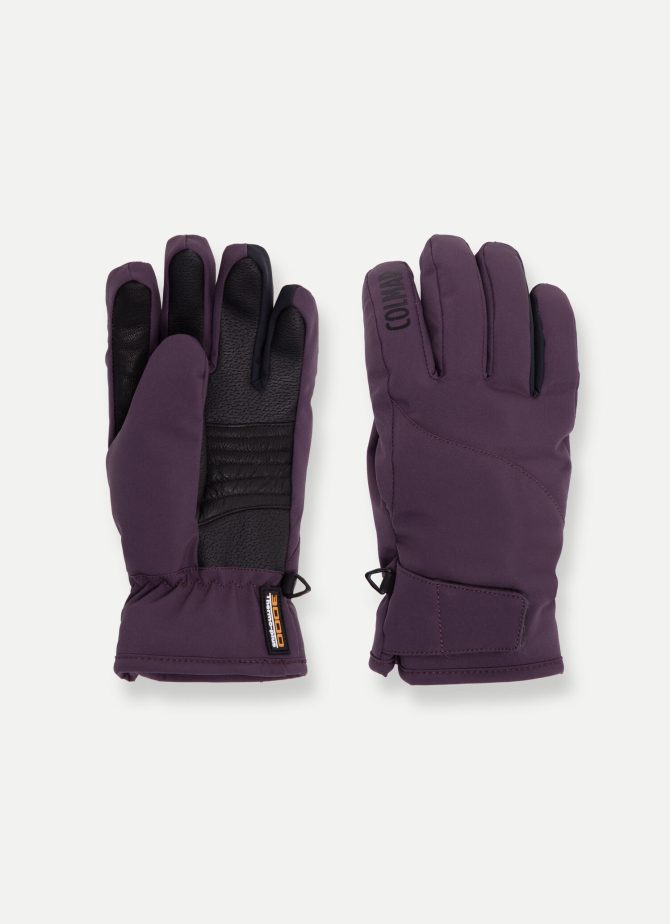 Stretch fabric and technical leather ski gloves - Image 2