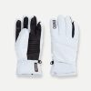 Glossy stretch satin fabric ski gloves - Image 2