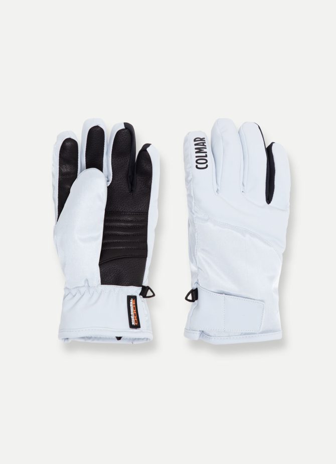 Glossy stretch satin fabric ski gloves - Image 2