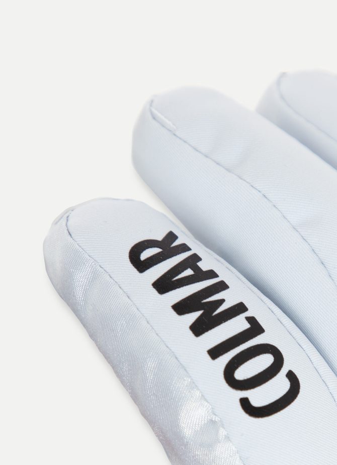 Glossy stretch satin fabric ski gloves - Image 3
