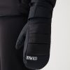 Textured fabric ski gloves