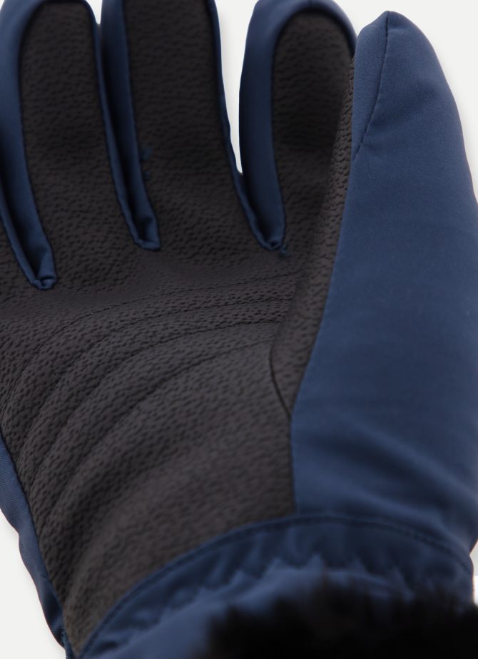 Ski gloves with technical fur hem - Image 4
