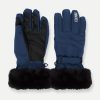 Ski gloves with technical fur hem - Image 2