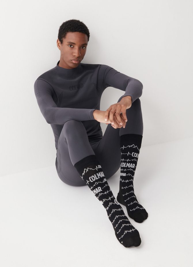Unisex socks with mountain design