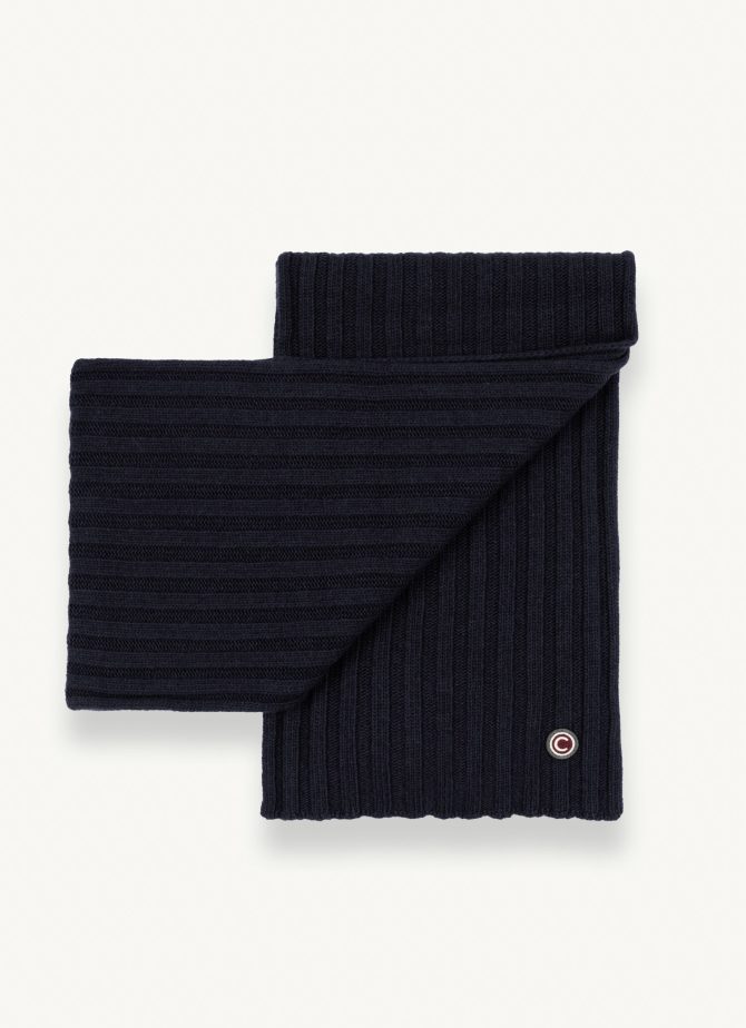 Ribbed knit unisex scarf