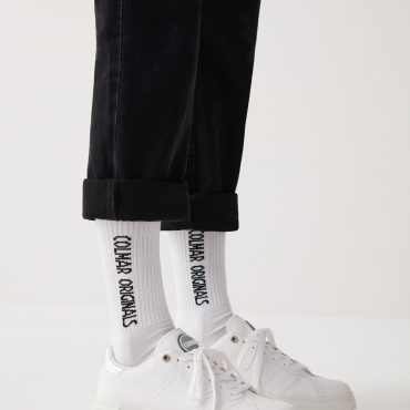 Unisex socks with two jacquard logos (2 pairs)