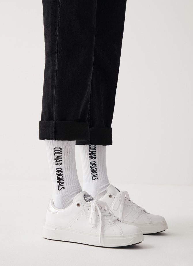 Unisex socks with two jacquard logos (2 pairs)