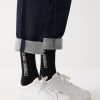 Unisex socks with two jacquard logos (2 pairs)