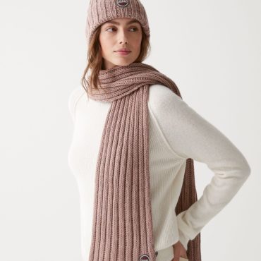Unisex ribbed scarf