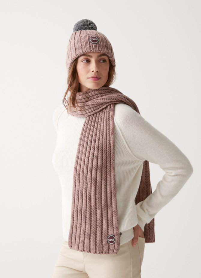 Unisex ribbed scarf