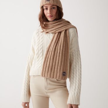 Unisex ribbed scarf