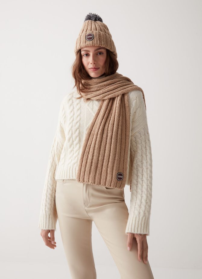 Unisex ribbed scarf