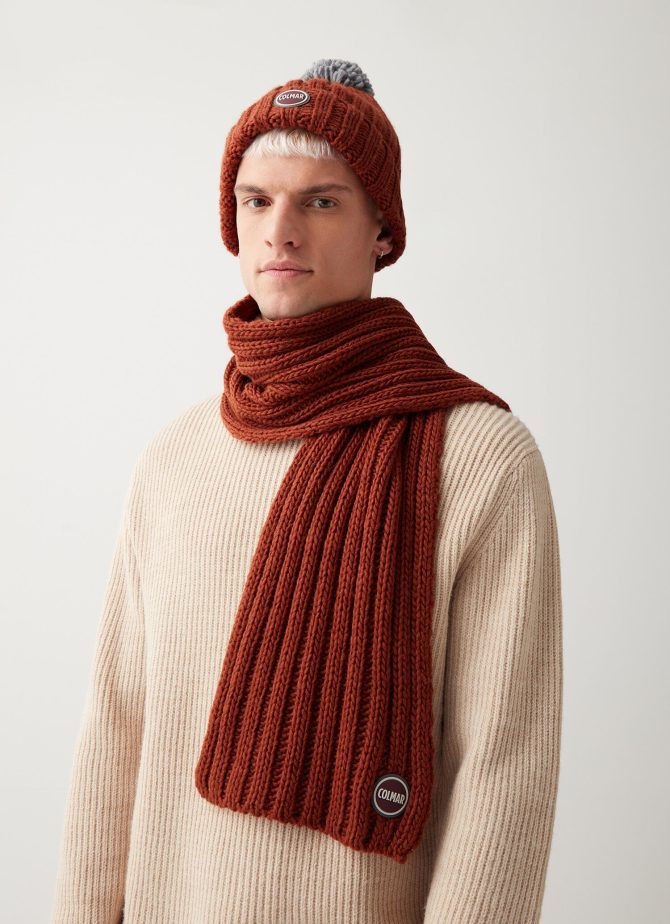 Unisex ribbed scarf