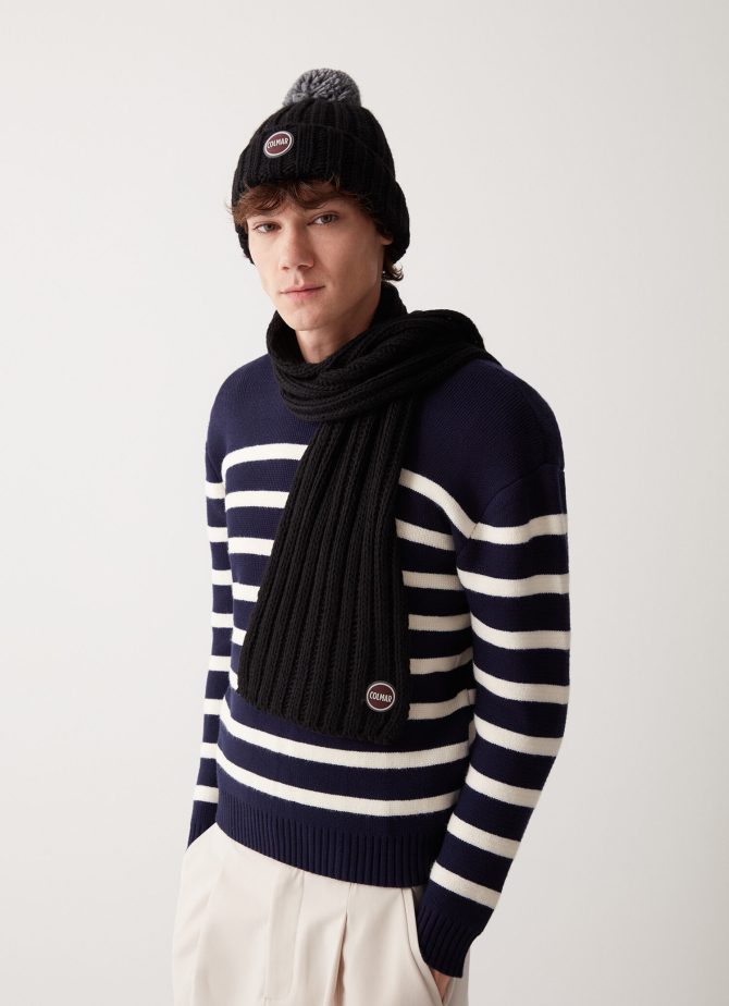 Unisex ribbed scarf