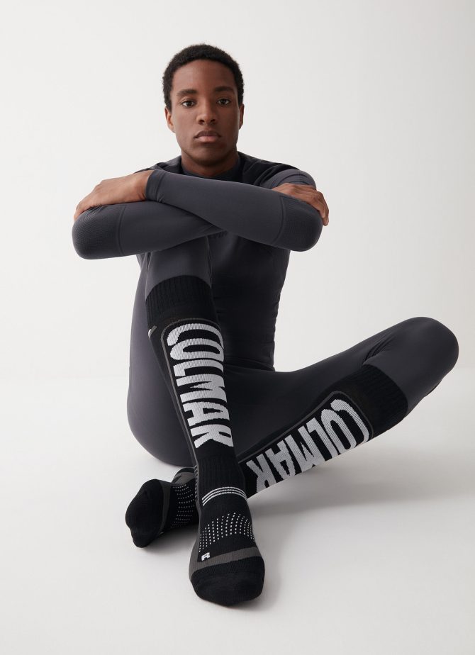 Unisex socks with jacquard maxi-logo