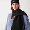 Unisex scarf in wool blend stockinette stitch - Image 2