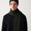 Unisex scarf in wool blend stockinette stitch - Image 2