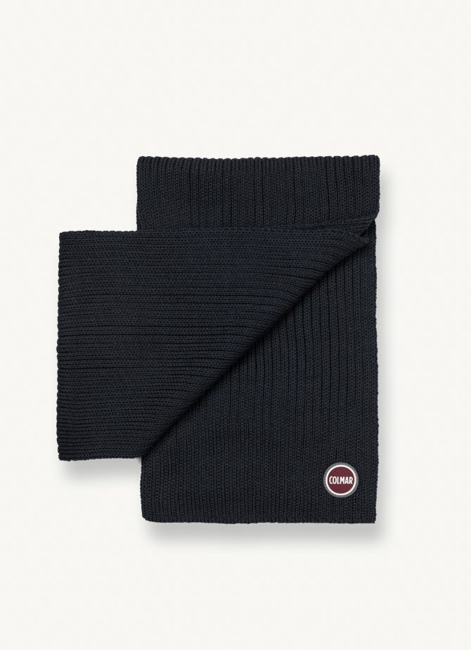 Unisex scarf in wool blend stockinette stitch - Image 3