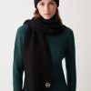 Unisex scarf in wool blend stockinette stitch