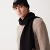 Unisex scarf in wool blend stockinette stitch - Image 2